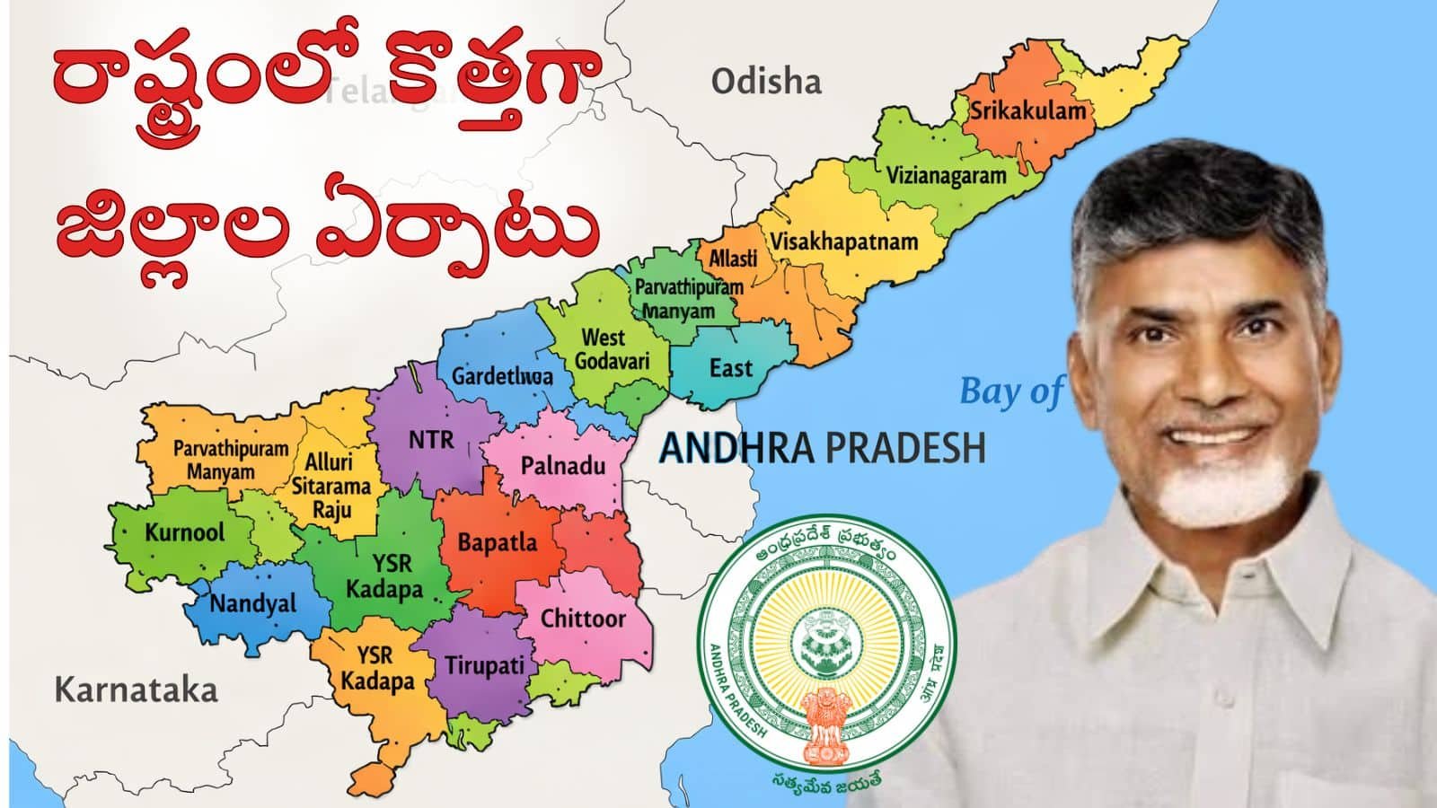 AP New Districts: రాష్ట్రంలో కొత్తగా జిల్లాల ఏర్పాటు - telugunetcentre.in