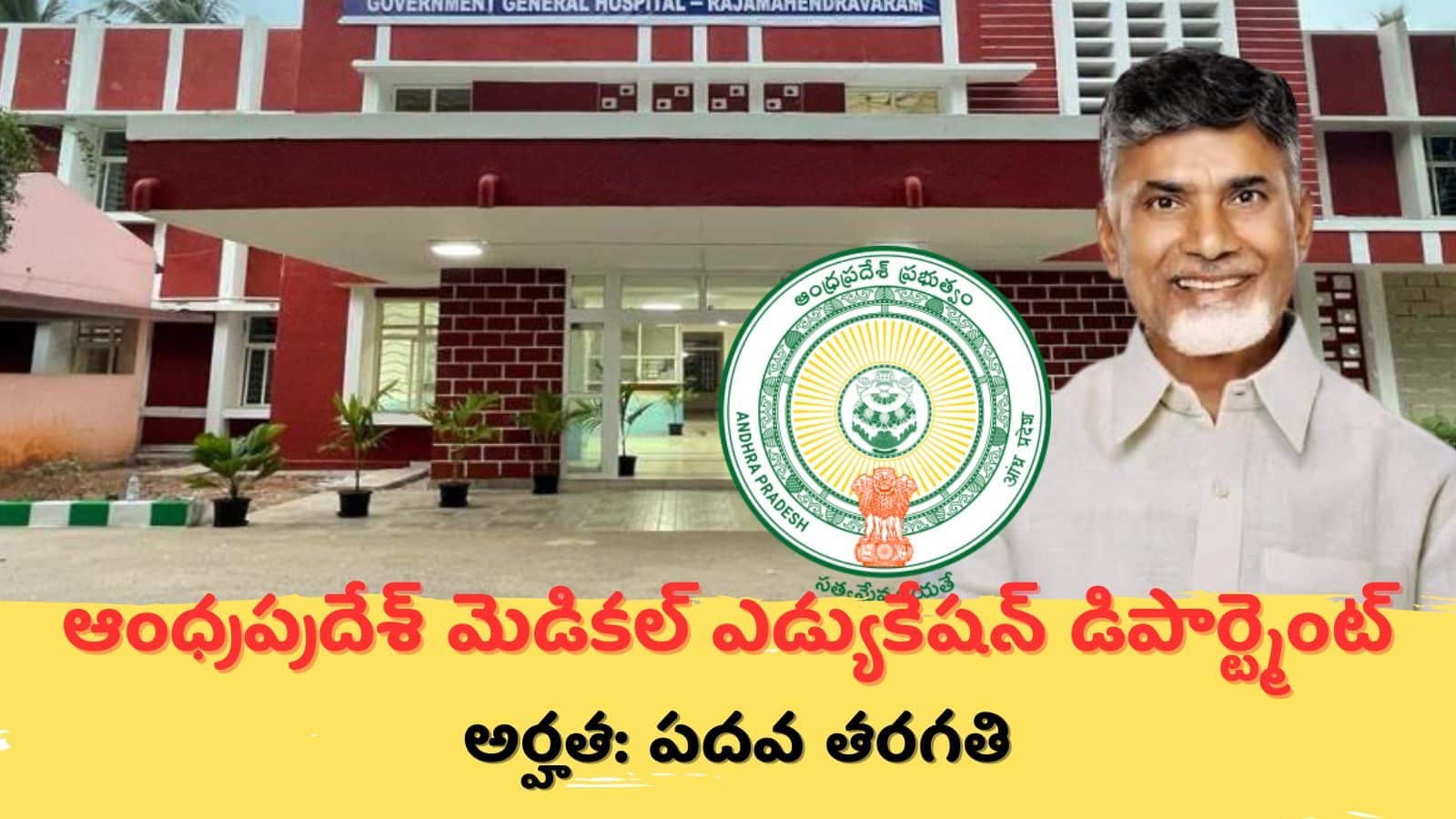 GMC & GTGH Rajamahendravaram Notification 2025