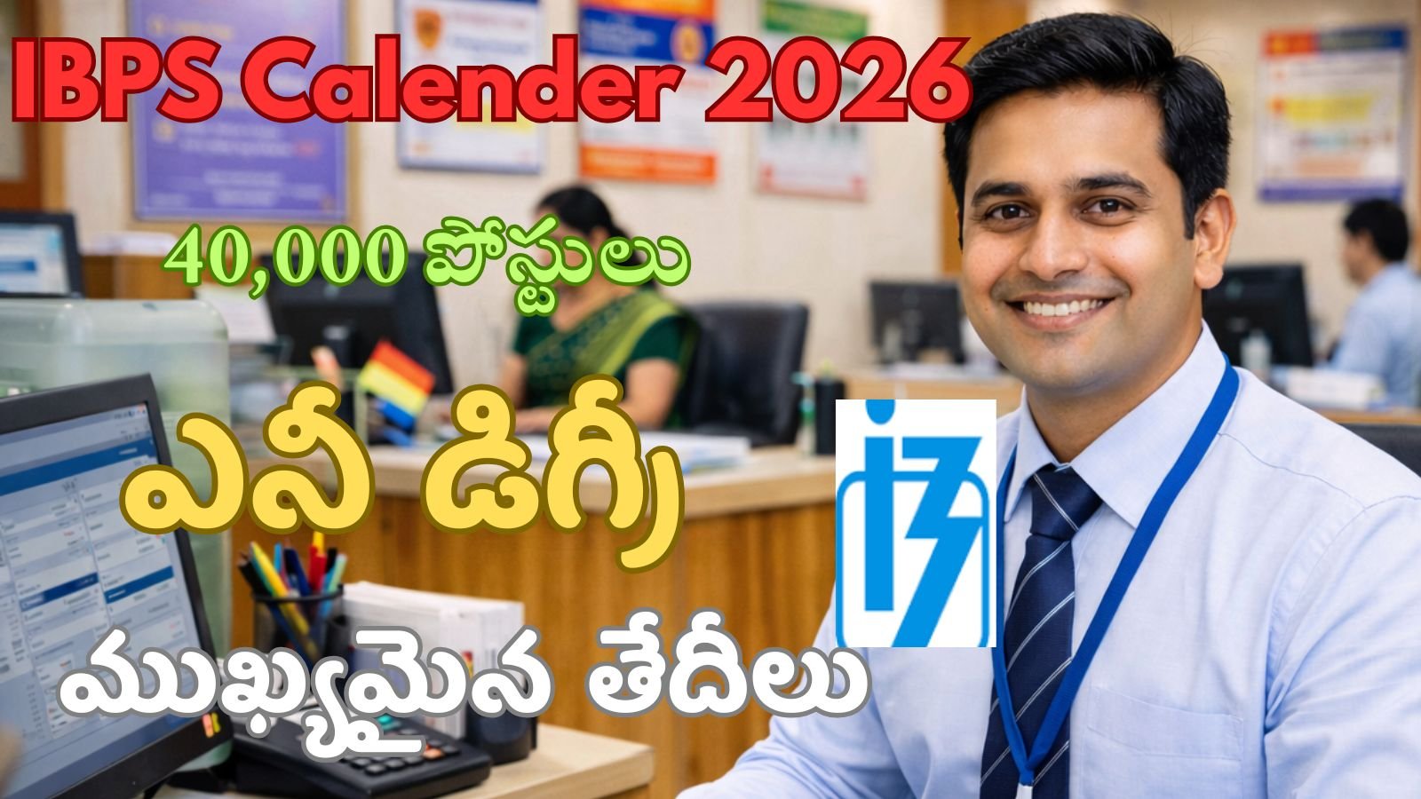 IBPS Calender 2026 in telugu