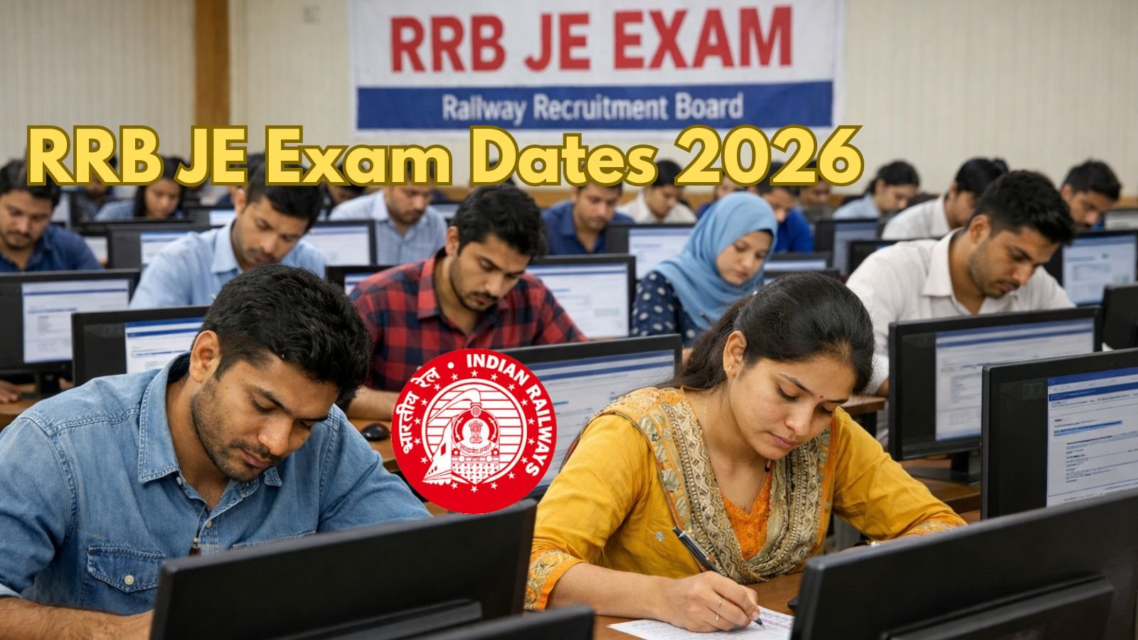 RRB JE Exam Dates 2026 In Telugu