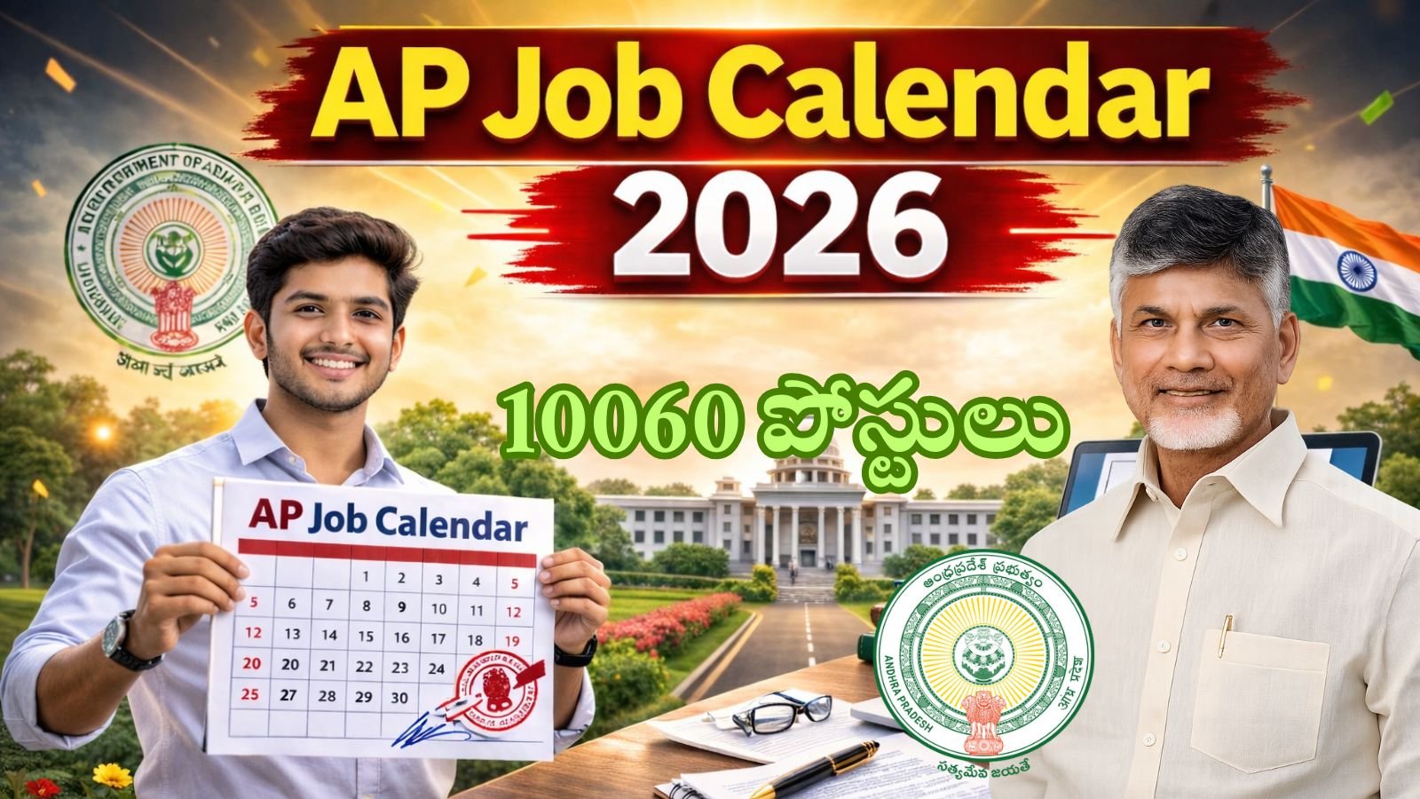 AP Job Calendar 2026 in telugu