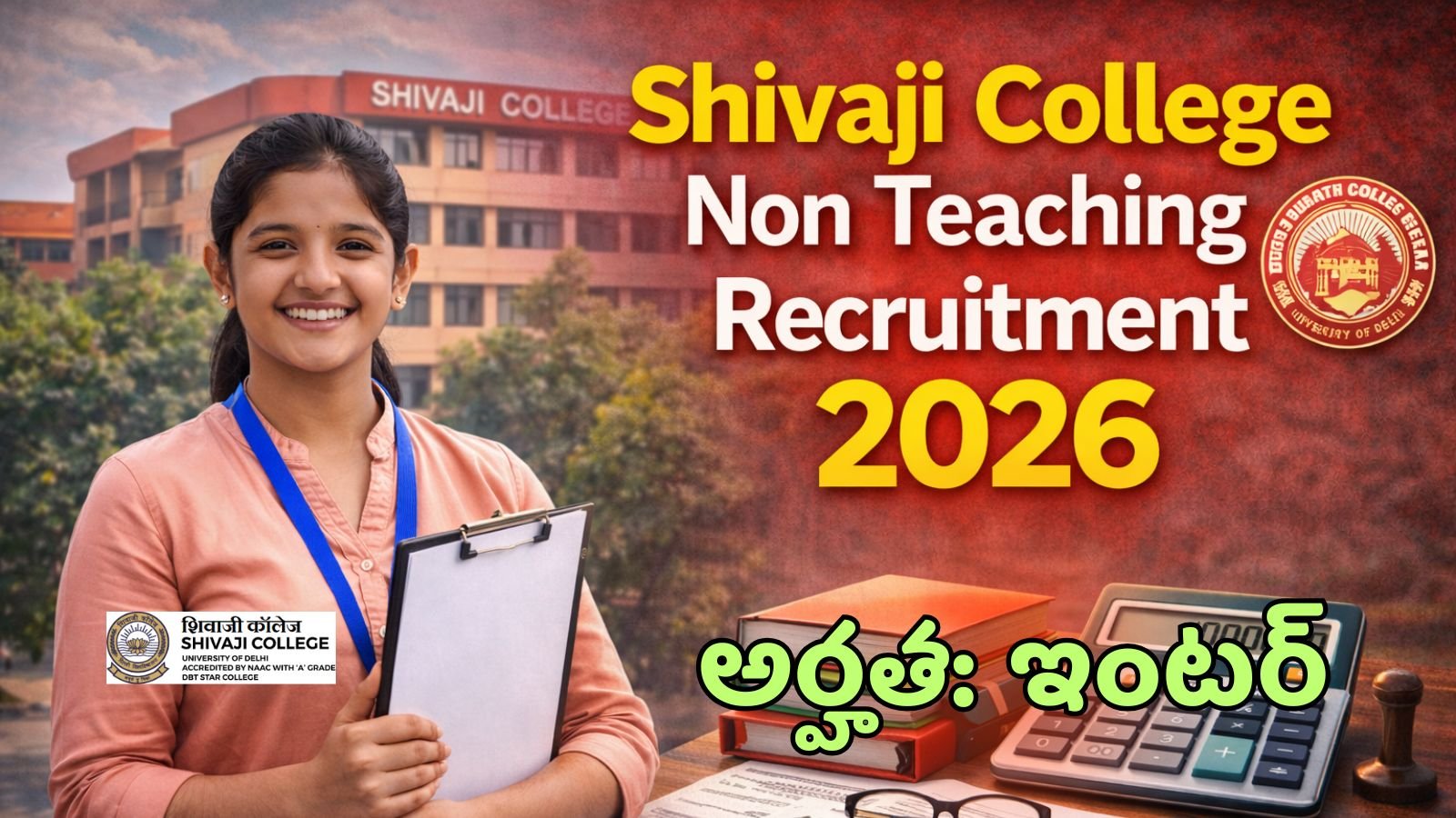 Shivaji College Non Teaching Recruitment 2026