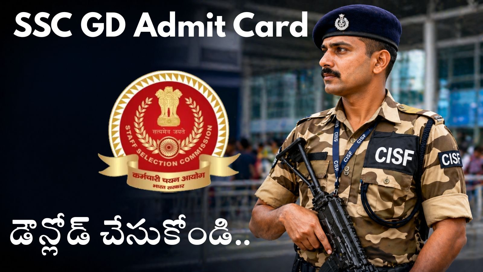 SSC GD Admit Card 2026 in telugu